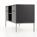 Trey Modular Filing Credenza - Black Wash Poplar