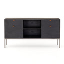 Trey Modular Filing Credenza - Black Wash Poplar