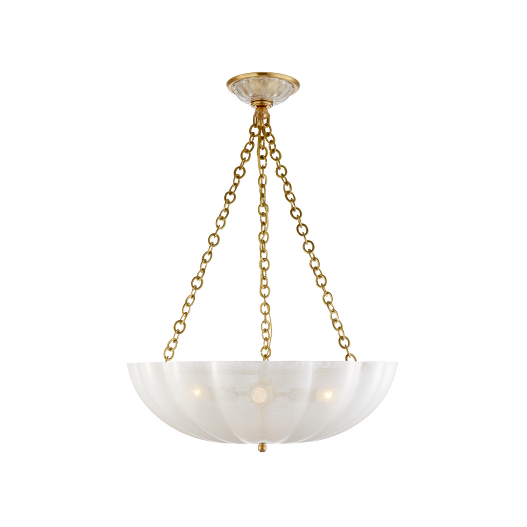 Rosehill Large Chandelier | Hand Rubbed Brass