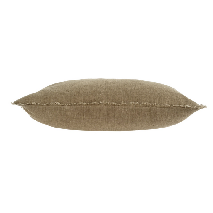 Caracus Lumbar Linen Pillows | Hazelnut
