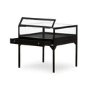 Shadow Box End Table - Tempered Glass