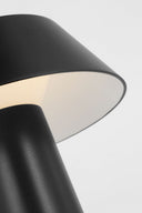 Sesa Short Accent Rechargeable Table Lamp Black 2700K 90 CRI