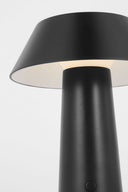 Sesa Short Accent Rechargeable Table Lamp Black 2700K 90 CRI