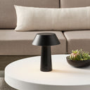 Sesa Short Accent Rechargeable Table Lamp Black 2700K 90 CRI