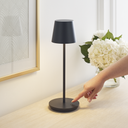 Nevis Accent Rechargeable Table Lamp Black 2700K 90 CRI wall charger included