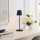 Nevis Accent Rechargeable Table Lamp Black 2700K 90 CRI wall charger included