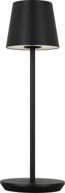 Nevis Accent Rechargeable Table Lamp Black 2700K 90 CRI wall charger included