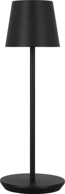 Nevis Accent Rechargeable Table Lamp Black 2700K 90 CRI wall charger included