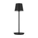 Nevis Accent Rechargeable Table Lamp Black 2700K 90 CRI wall charger included