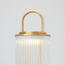 Tawa Accent Rechargeable Table Lamp Natural Brass 2700K 90 CRI wall charger included