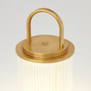 Tawa Accent Rechargeable Table Lamp Natural Brass 2700K 90 CRI wall charger included