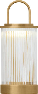 Tawa Accent Rechargeable Table Lamp Natural Brass 2700K 90 CRI wall charger included