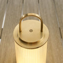 Tawa Accent Rechargeable Table Lamp Natural Brass 2700K 90 CRI wall charger included