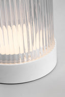 Tawa Accent Rechargeable Table Lamp matte White 2700K 90 CRI wall charger included