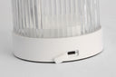 Tawa Accent Rechargeable Table Lamp matte White 2700K 90 CRI wall charger included