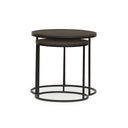 Lavastone Nesting Tables - Black Lavastone