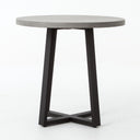 Cyrus Outdoor Round Dining Table - Light Grey
