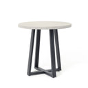 Cyrus Outdoor Round Dining Table - Light Grey