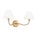 Laguna Double Sconce Burnished Brass