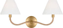 Laguna Double Sconce Burnished Brass