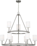 Egmont Extra Large Chandelier Brushed Steel