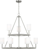 Egmont Extra Large Chandelier Brushed Steel