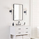 Porteau Medium Sconce Midnight Black