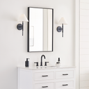 Porteau Medium Sconce Midnight Black