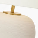 Fanny Wide Table Lamp Matte Concrete Bulbs Included