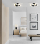 Nodes Semi-Flush Mount Midnight Black