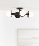 Nodes Semi-Flush Mount Midnight Black