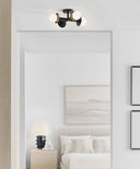 Nodes Semi-Flush Mount Midnight Black