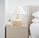 Veneto Medium Table Lamp Matte Concrete Bulbs Inc