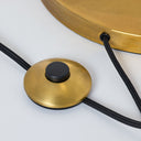 Charlton Floor Lamp | Black and Hand-Rubbed Antique Brass