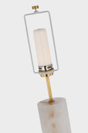 Lineham Cordless Table Lamp | Alabaster | Linen Shade