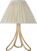 Jeanne 13" Cordless Accent Lamp | Gild | Silk Pleated Shade