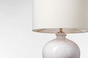 Gaios 13" Cordless Accent Lamp | Crackled Ivory | Linen Shade