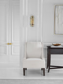 Cadence Small Tiered Sconce | Hand-Rubbed Antique Brass | Antique Mirror