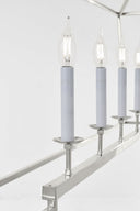 Darlana Large Linear Lantern | Polished Nickel