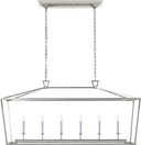 Darlana Large Linear Lantern | Polished Nickel