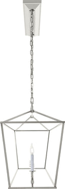 Darlana Large Linear Lantern | Polished Nickel