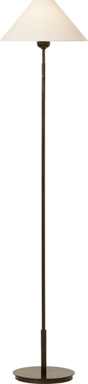 Hackney Bridge Arm Floor Lamp | Bronze | Linen Shade