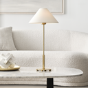 Hackney 24" Cordless Buffet Lamp | Hand-Rubbed Antique Brass | Linen Shade