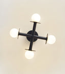 Nodes Semi-Flush Mount Midnight Black