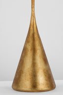 Zealous 62" Floor Lamp | Museum Gild | Linen Shade