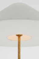 Zealous 62" Floor Lamp | Museum Gild | Linen Shade