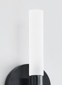 Rousseau Medium Bath Sconce | Bronze | Etched Crystal