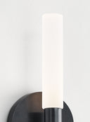 Rousseau Medium Bath Sconce | Bronze | Etched Crystal