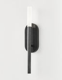 Rousseau Medium Bath Sconce | Bronze | Etched Crystal