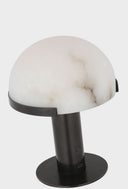 Melange 8" Rechargeable Accent Lamp | Bronze | Alabaster Shade